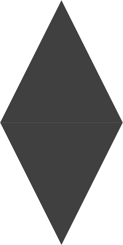 A diamond shape
