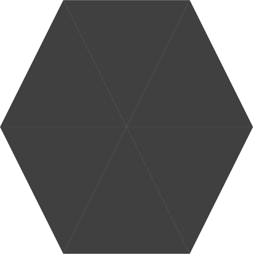 A hexagon shape